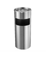 AS009 Stainless Steel Floor Standing Waste Bin & Ashtray