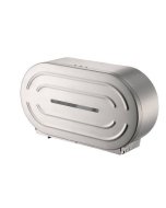 JD995-304 S'Steel Twin Jumbo Toilet Roll Dispenser