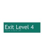  Exit Green Braille Sign SE-04