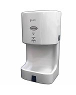 Front view of the product, looking to the right "Vortex Mini Jet Hand Dryer, With Air Filter & Water Tray, 3 Years Warranty VXM-W"