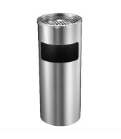 Stainless Steel Floor Standing Waste Bin & Ash