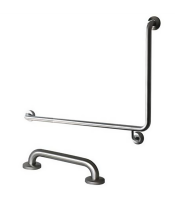 JD Macdonald Grab Rail Set,90*Sloping Arm S'Steel Finish  