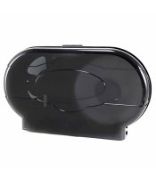 Twin Jumbo Roll Dispenser Transparent Black