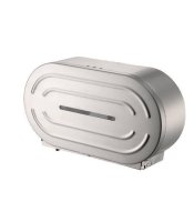 S'Steel Twin Jumbo Toilet Roll Dispenser