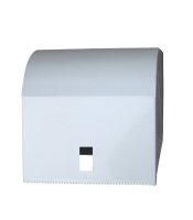 White Coated Metal Paper Towel Roll Dispenser With Lock