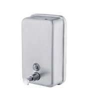 Soap Dispenser Satin Finish S'Steel Refillable Lockable 1L