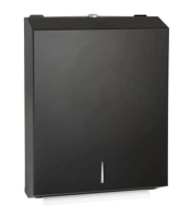 Black Powder Coated Slim Paper Towel Dispenser